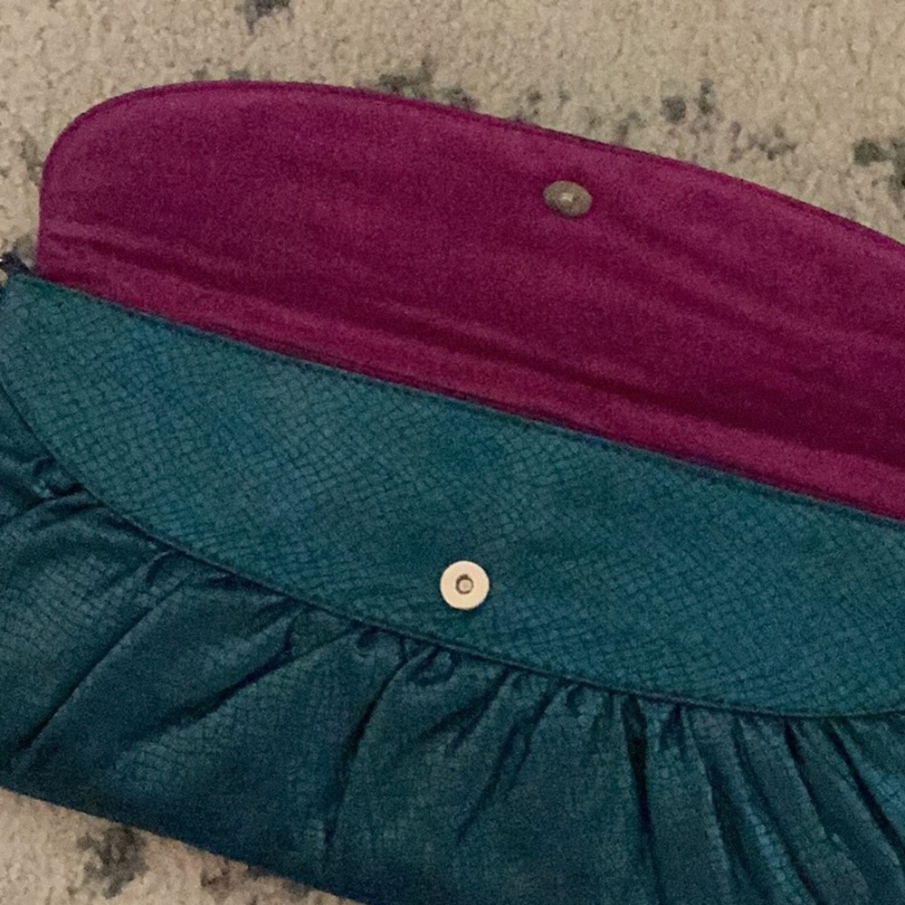 NWT Teal Clutch